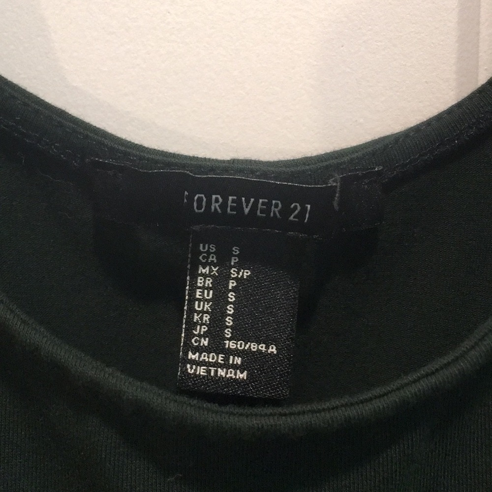 Forever 21 Bodycon Dark Green Dress - Picture 3 of 4